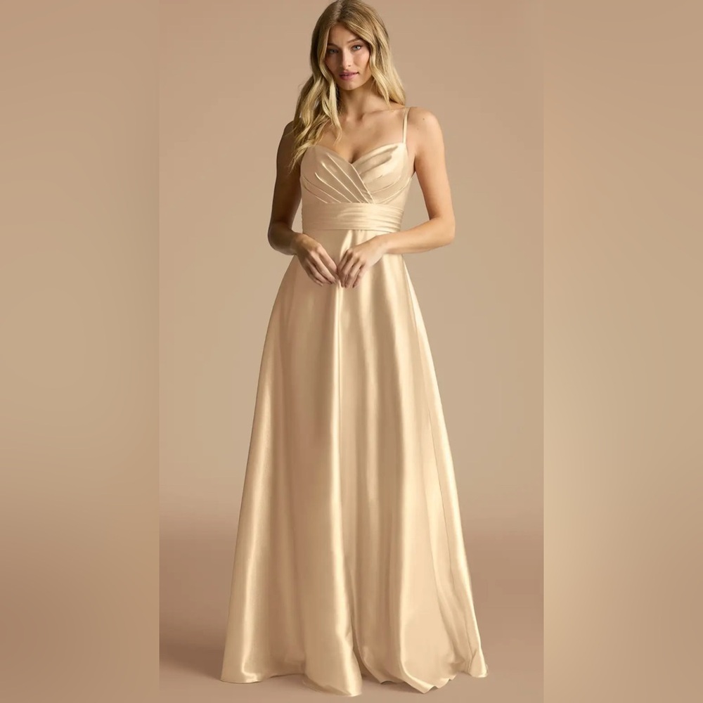 Azazie Oliana Gold Bridesmaids Dress